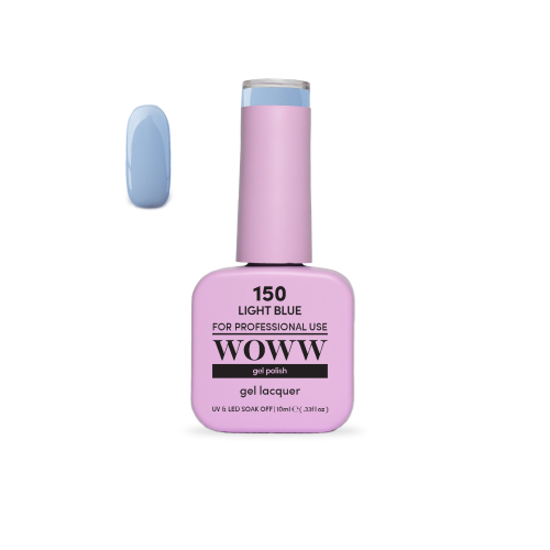 Ημιμόνιμο Βερνίκι New Woww Cosmetics 10ml Light Blue - 150